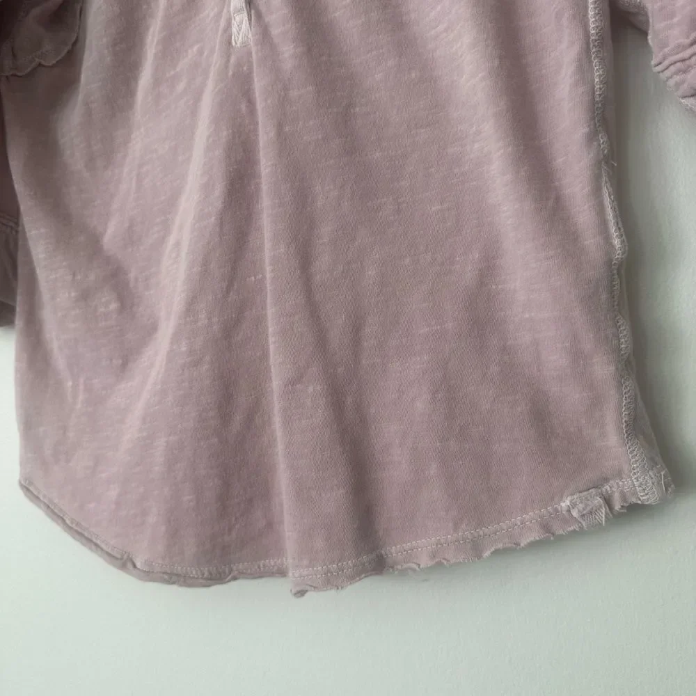Free People WTF Snow Drop Henley S (Rose)